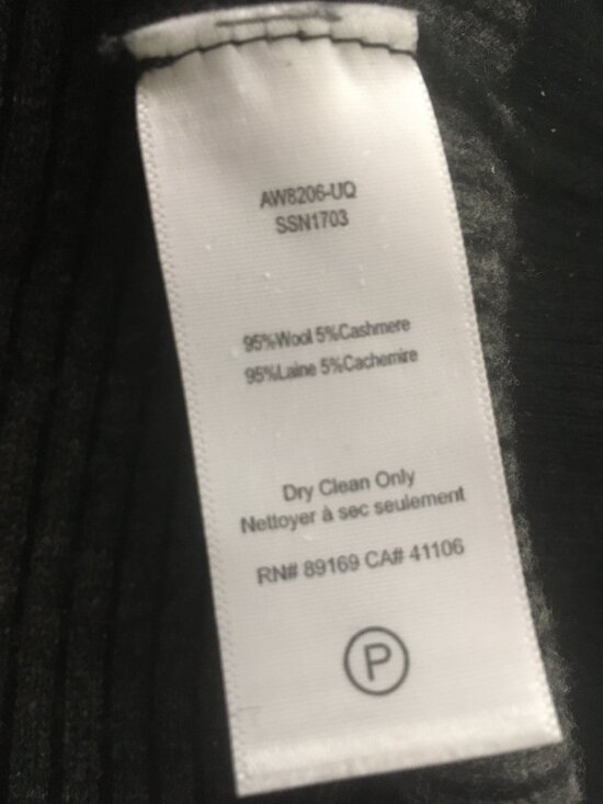 ATM wool and cashmere sweater (gray stripe, size XS) - Picture 12 of 12